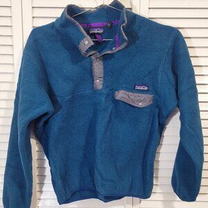 Patagonia Synchilla pullover dark teal size womens medium